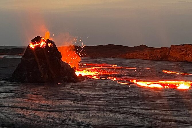 3 Day Danakil Depression Ertale and Dallol Tours - Erta Ale after dark and before sunrise