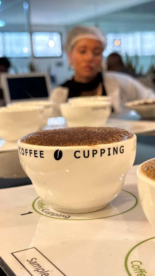 Ethiopia coffee cupping class/Ethiopian food injera making - Why coffee and injera make a fine Addis Ababa pairing