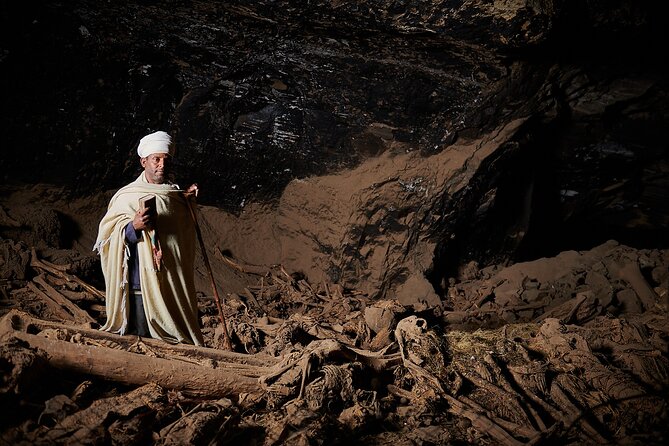 Lalibela churches , church museum & Yemrehan kirstose ( cave church) - Yemrehane Kirstos, an older church inside a cave
